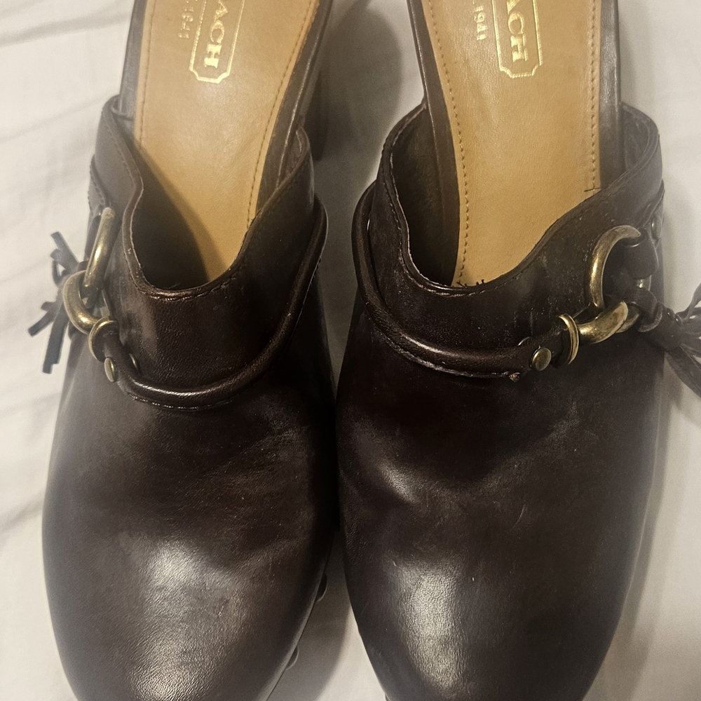 Coach Women's Brown Leather Loafers